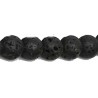 Lava 8mm rond snoer ca.40cm.