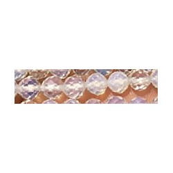 Edelsteen 4mm White Opal 38cm. ca.90cm