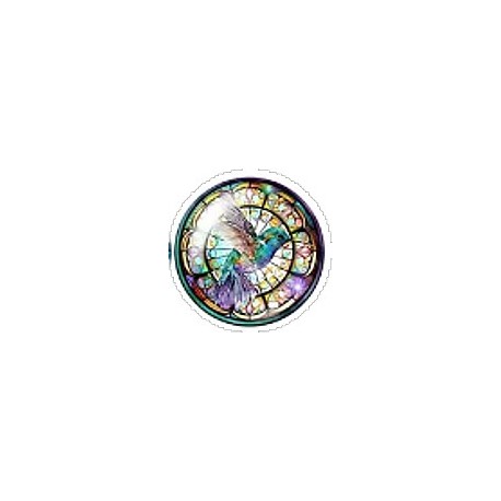 Cabochon 20mm rond vlinders en vogels