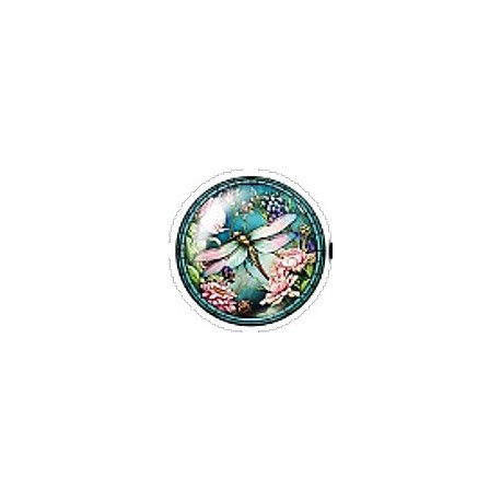 Cabochon 20mm rond vlinders en vogels