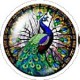 Cabochon 20mm rond vlinders en vogels