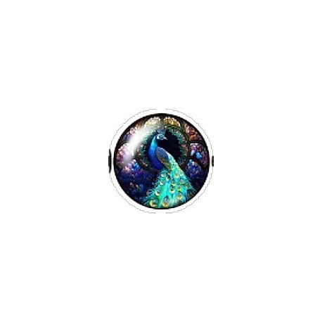 Cabochon 20mm rond vlinders en vogels