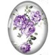 Cabochon 18x25mm bloemen