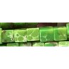 Jaspis blokjes 4x4mm groen/geel 90st. ca 38cm.