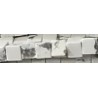 Jaspis blokjes 4x4mm wit/zw spikkel 90st. ca 38cm.