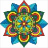 Borduurpakket kralen Mandala 43x43cm