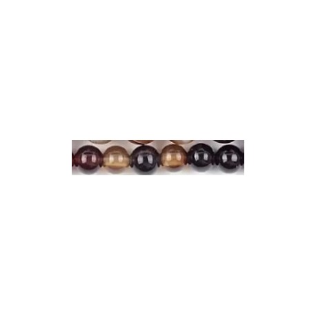 Edelsteen 6mm agaat coffee ca.38cm