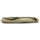 Benen kraal 34x8mm beige met strepen 5st.