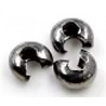 Knijpkrraalverberger 5mm black 5st.