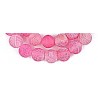 Edelsteen 6mm mat cracked agaat fuchsia ca. 38cm.