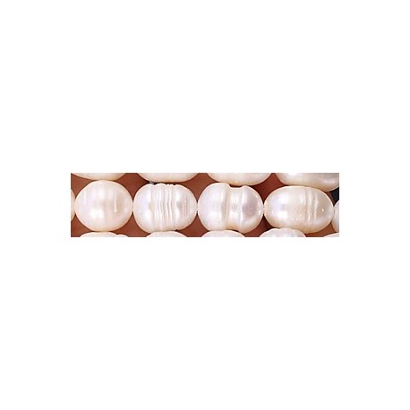 Zoetwaterparels 7/8mm ca 38cm.