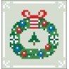 Bordurpakket kerstkrans 9x9cm