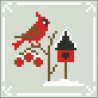 Bordurpakket vogelhuisje 9x9cm