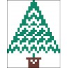 Bordurpakket kerstboom 6x8cm