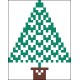 Bordurpakket kerstboom 6x8cm