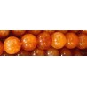 Edelsteen 8mm Orange moonlight/sun ca. 38cm.