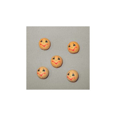 Wattenbol met lachend gezicht 30mm p.st.