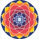 Borduurpakket kralen Mandala 40x42cm