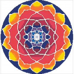 Borduurpakket kralen Mandala 40x42cm
