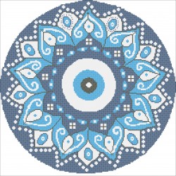 Borduurpakket kralen Mandala 45x45cm