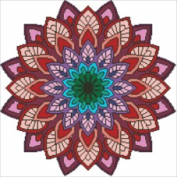Borduurpakket kralen Mandala 45x45cm