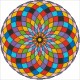 Borduurpakket kralen Mandala 40x40cm
