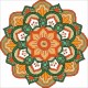 Borduurpakket kralen Mandala 37x37cm