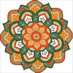 Borduurpakket kralen Mandala 37x37cm