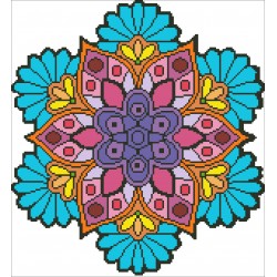 Borduurpakket kralen Mandala 35x38cm