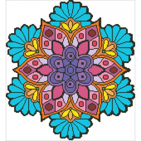 Borduurpakket kralen Mandala 35x38cm