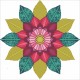 Borduurpakket kralen Mandala 43x43cm