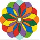 Borduurpakket kralen Mandala 30x31cm