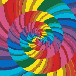Borduurpakket kralen Mandala 44x44cm