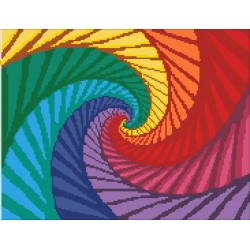 Borduurpakket kralen Mandala 30x40cm