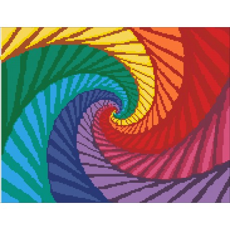 Borduurpakket kralen Mandala 30x40cm