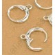 Oorhaakjes 16mm met scharnier 925 zilver p.p.
