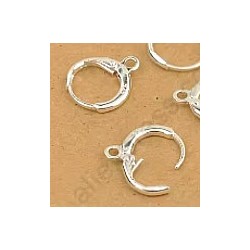 Oorhaakjes 16mm met scharnier 925 zilver p.p.