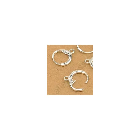 Oorhaakjes 16mm met scharnier 925 zilver p.p.
