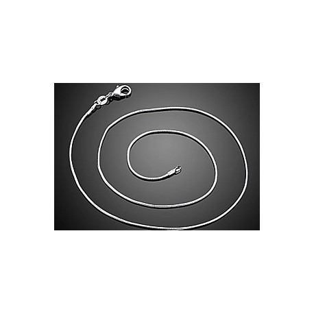 Collier 40cm 925 zilver 1mm ronde schakel