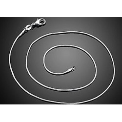 Collier 40cm 925 zilver 1mm ronde schakel