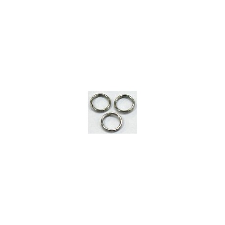 Ringetjes 8mm dubbel zilverkl. 25st.