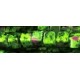 Jaspis blokjes 4x4mm groen/rood 90st. ca 38cm.