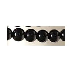 Edelsteen 10mm obsidiaan ca. 38cm