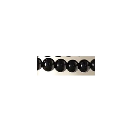Edelsteen 10mm obsidiaan ca. 38cm