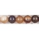 Edelsteen coffee stripe agate 8mm ca.38cm