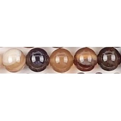 Edelsteen coffee stripe agate 8mm ca.38cm
