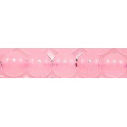 Edelsteen rose poeder kwarts 8mm ca.38cm