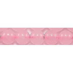 Edelsteen rose poeder kwarts 10mm ca.38cm