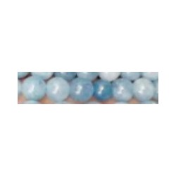 Edelsteen 6mm Aquamarijn l.blauw 38cm