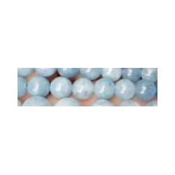Edelsteen 8mm Aquamarijn grijs.blauw 38cm